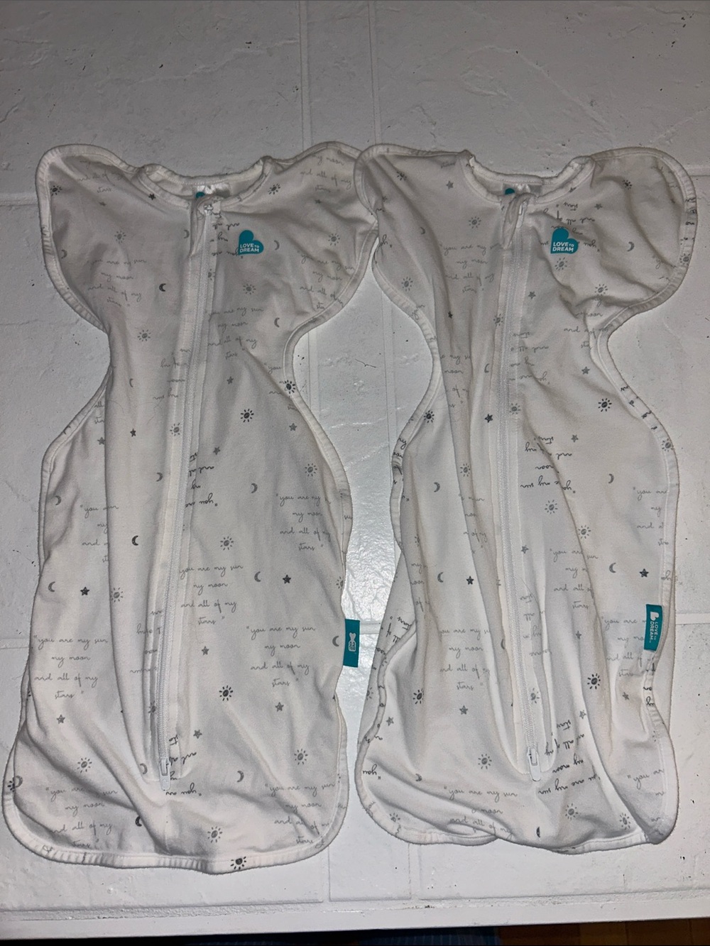 Love to Dream White Swaddle Sleep Sack for Newborns Twins- Pack of 2